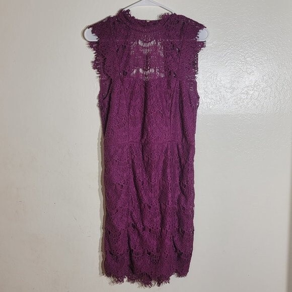 NWT Free People Intimatley Magenta DayDream A-Line Bodycon Embroidered Dress szM - Picture 2 of 13